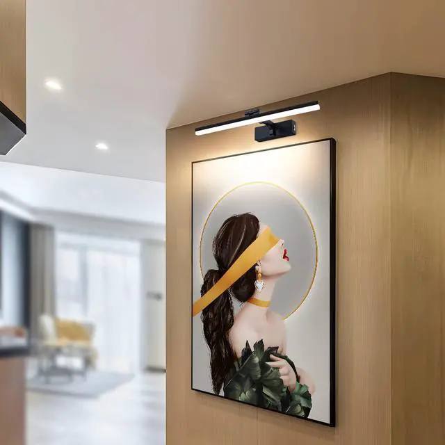Alt view image 2 of 5 - LED Picture Lights 40CM Black Bathroom Wall Light