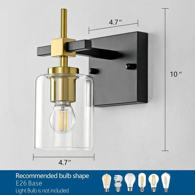 Alt view image 5 of 7 - 1-Lights Bathroom Light Fixture