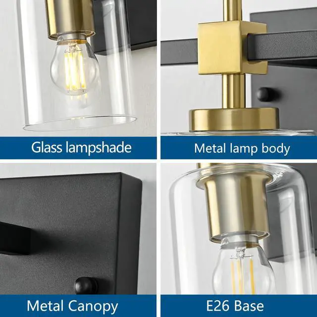 Alt view image 6 of 7 - 1-Lights Bathroom Light Fixture
