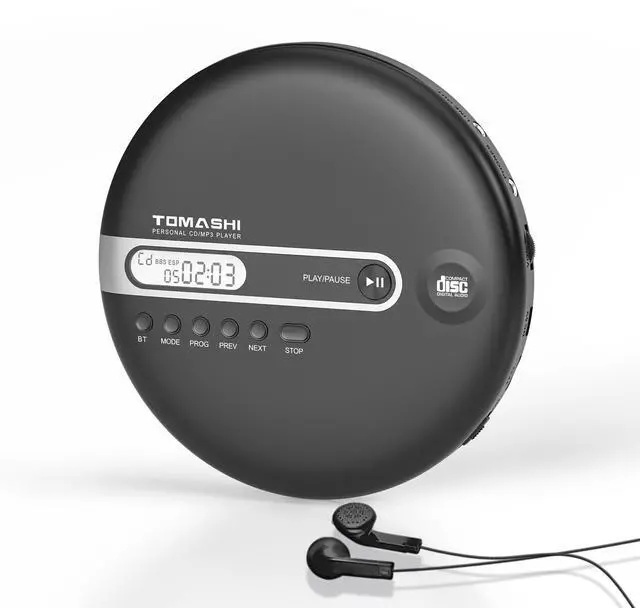 Main image of Portable CD Player with Bluetooth CD Player with Headphones