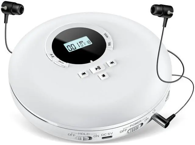 Main image of CD Player Portable CD Players with Headphones LCD Display