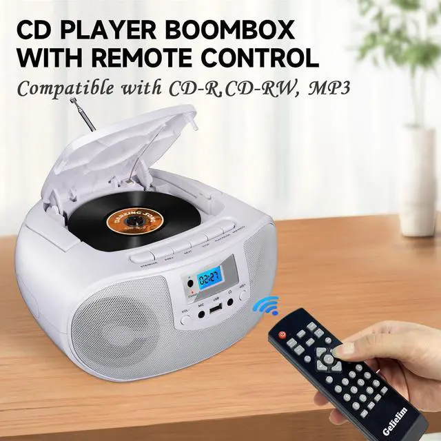 Alt view image 2 of 5 - CD Players for Home with Remote Control