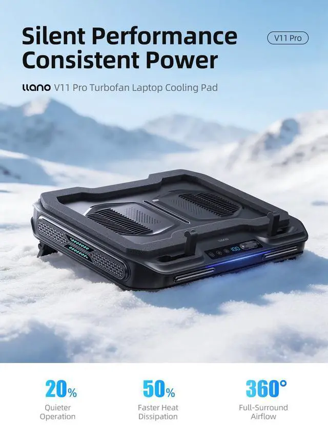 Alt view image 2 of 5 - Pro Laptop Cooling Pad