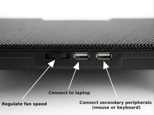 Alt view image 2 of 5 - Laptop Cooling Pad Gaming Stand
