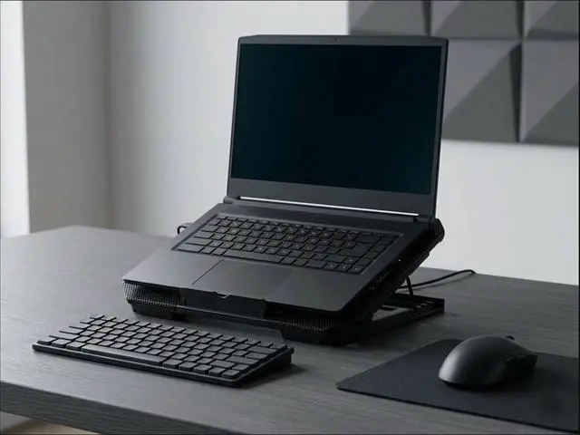 Alt view image 5 of 5 - Laptop Cooling Pad Gaming Stand