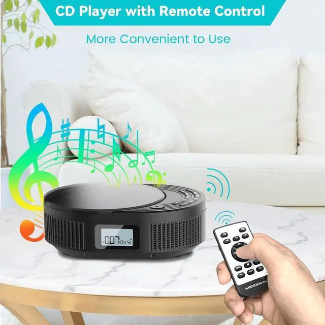 Alt view image 5 of 5 - 2025 NEW Monodeal CD Player with Bluetooth and Radio FM 2 in 1