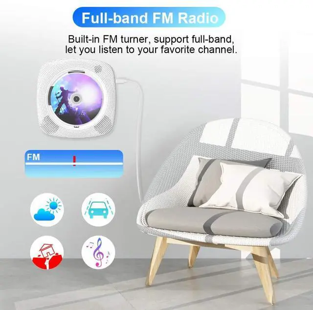 Alt view image 5 of 5 - CD Player with Bluetooth