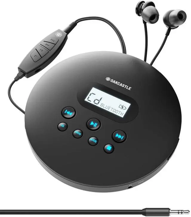 Main image of Rechargeable Bluetooth CD Player 12hr Portable Playtime