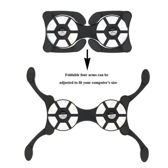 Alt view image 4 of 5 - Laptop Cooler with Adjustable and Foldable Arms