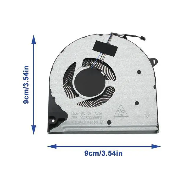 Alt view image 4 of 5 - Laptop Cooling Fan Replacement Computer CPU Fan