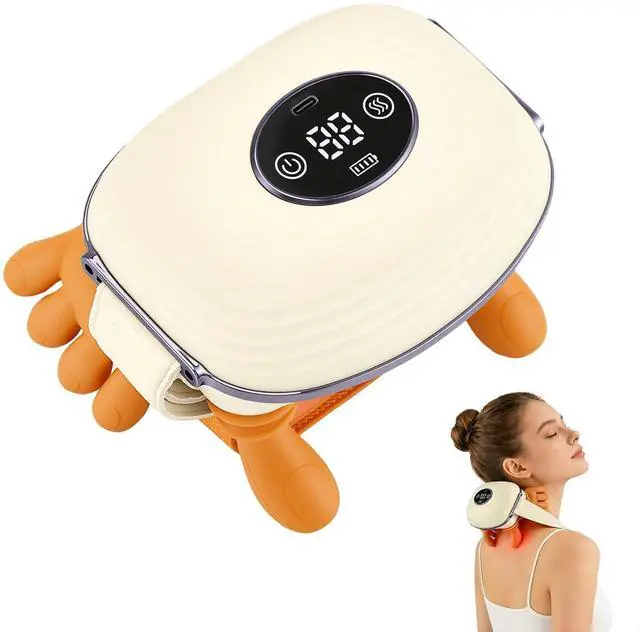 Main image of 4D Neck Massager with Heat Electric Shiatsu Deep Tissue Massage Gun