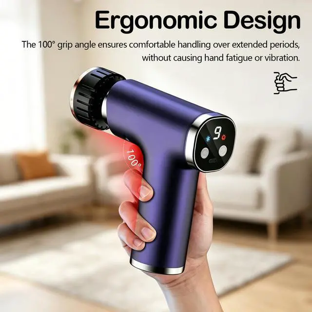 Alt view image 6 of 6 - Massage Gun with Heat and Cold