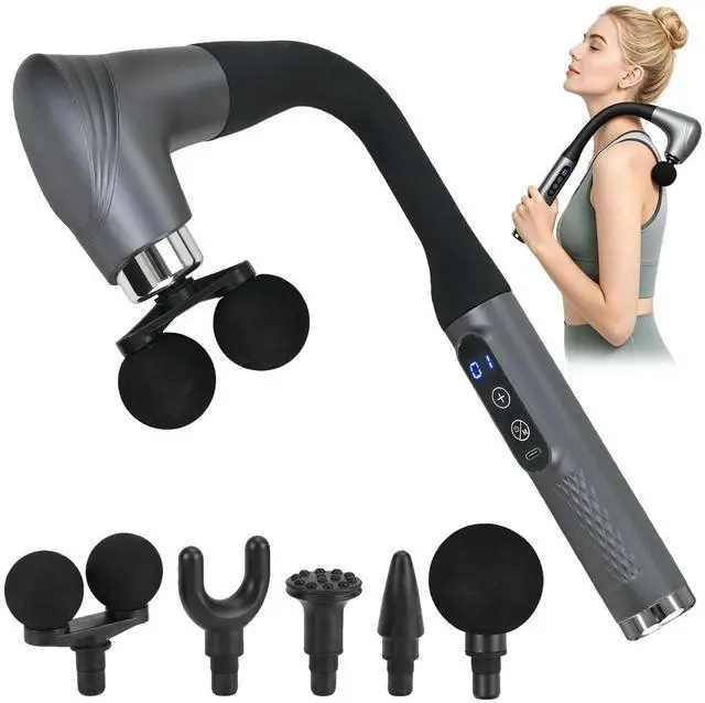 Main image of Deep Tissue Percussion Massager Double-Headed U-Shaped