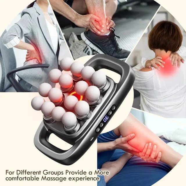 Alt view image 5 of 6 - 16 Head Massage Gun Deep Tissue Percussion Massager