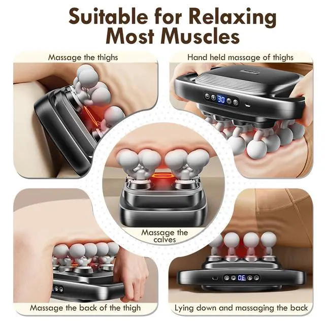 Alt view image 4 of 6 - 16 Head Massage Gun Deep Tissue Percussion Massager