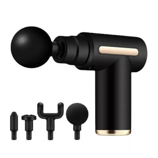 Alt view image 5 of 5 - Massage Gun Deep Tissue Electric Mini Handheld Massager 4 Interchangeable Heads