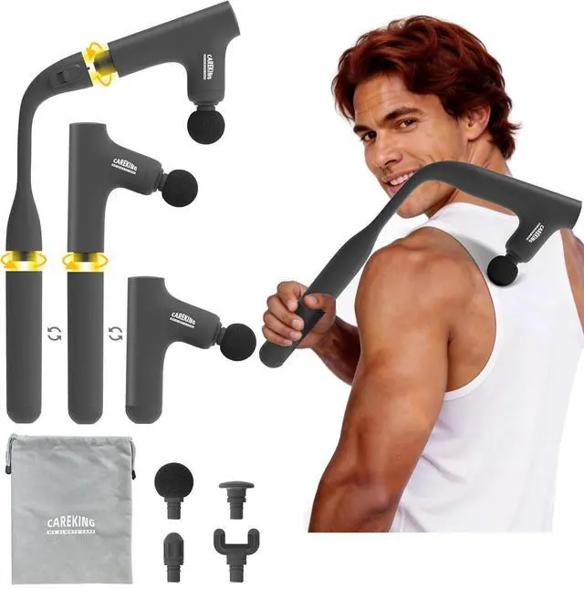 Main image of 3-in-1 Massage Gun Deep Tissue with Extended Handle