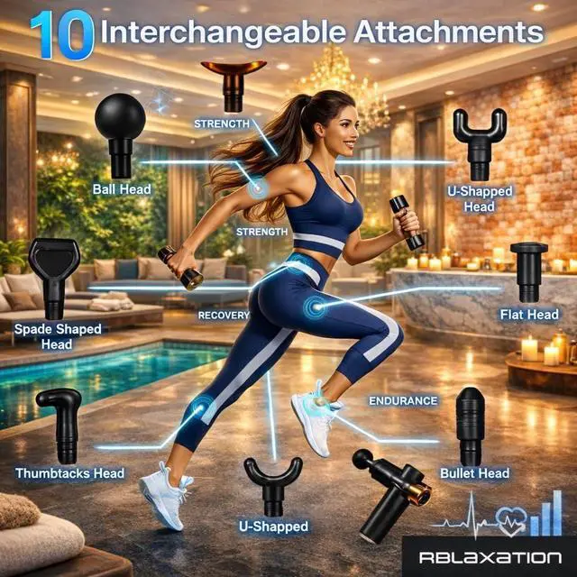 Alt view image 2 of 6 - Powerful 99 Speed Massage Gun with 3 Modes