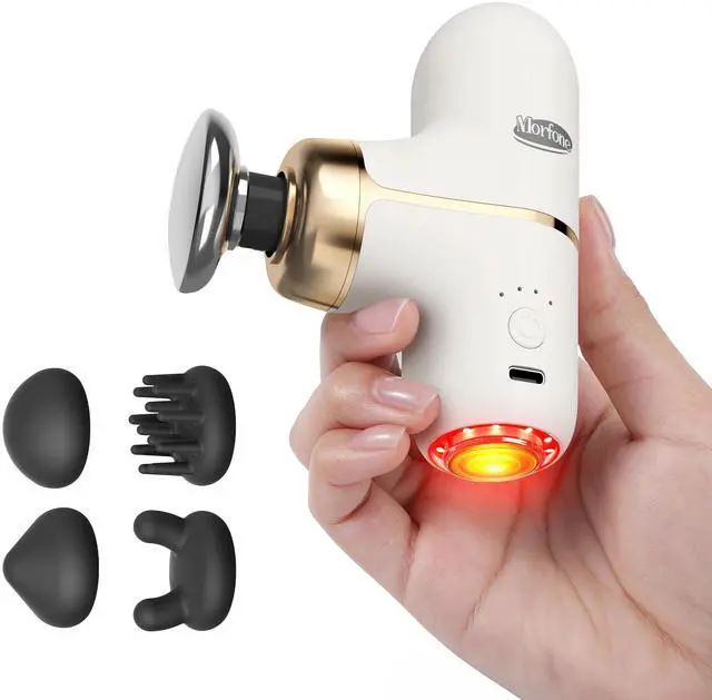 Main image of Mini Massage Gun - with Heated Red Light Therapy