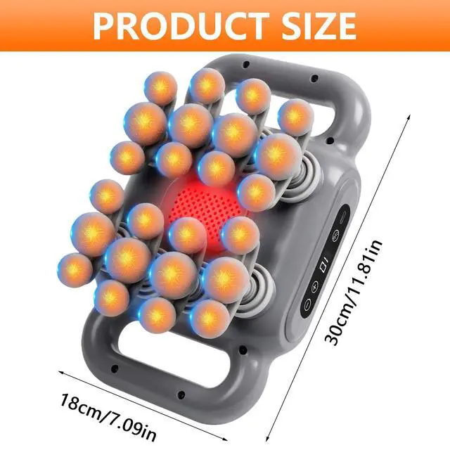 Alt view image 3 of 6 - 24 Heads Massage Gun Deep Tissue Percussion Massager