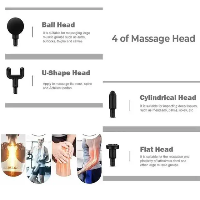 Alt view image 3 of 6 - Professional Cordless Deep Tissue Massager with Multiple Modes