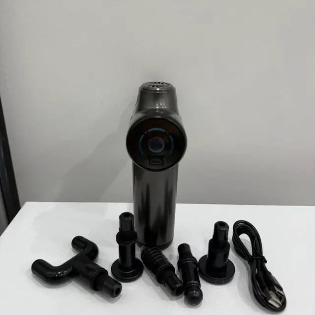 Alt view image 3 of 6 - Mini Massage Gun Deep Tissue Percussion (Grey)