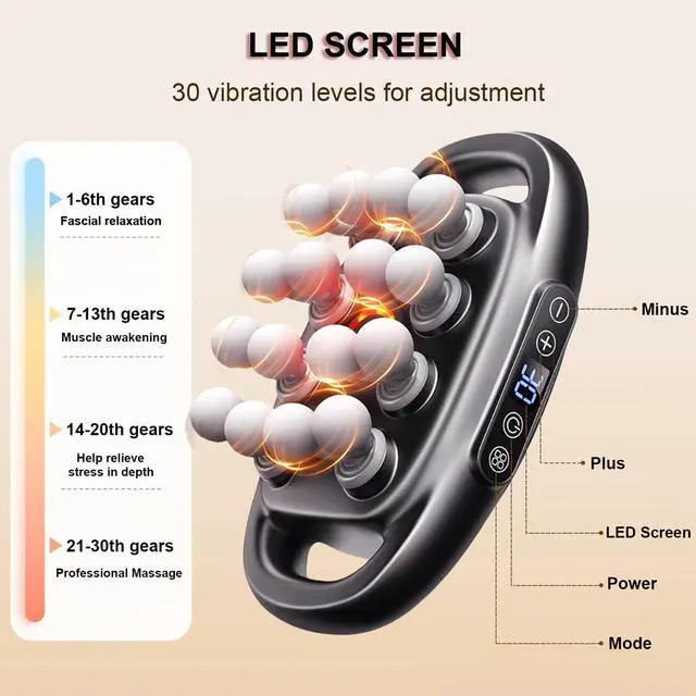 Alt view image 3 of 6 - 16-Head deep Tissue Massage Gun
