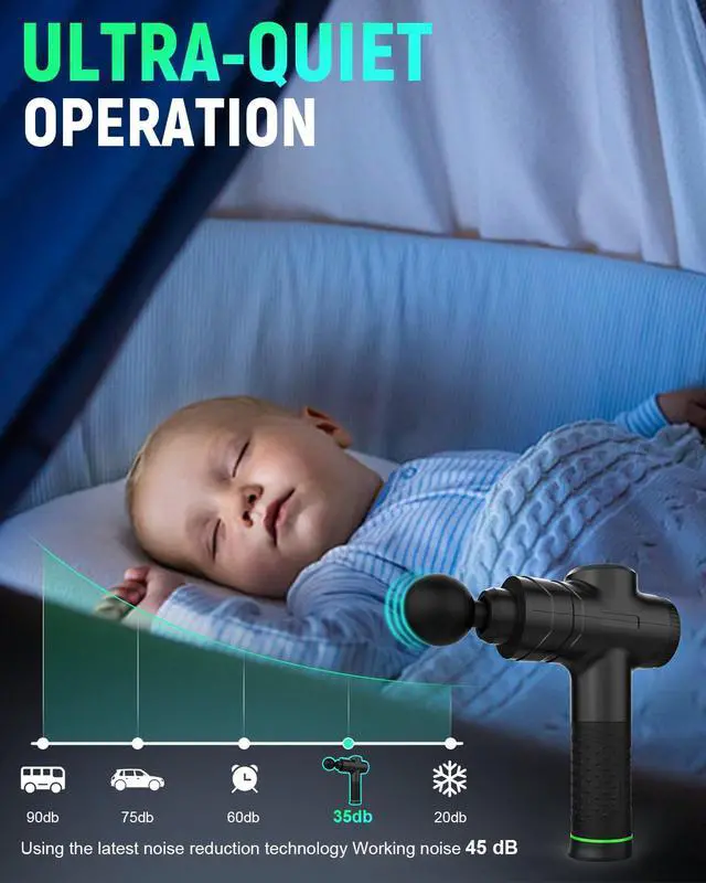Alt view image 6 of 6 - Massage Gun Deep Tissue