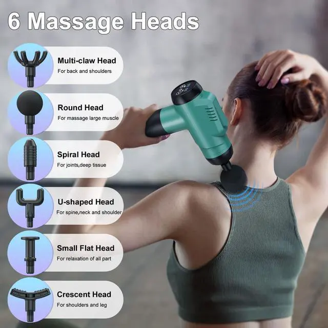 Alt view image 5 of 7 - Massage Gun Deep Tissue Percussion Handheld Muscle Massager