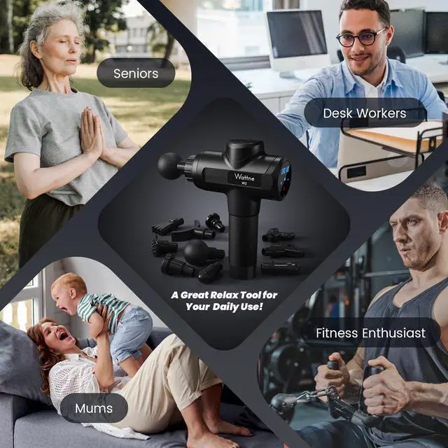 Alt view image 5 of 6 - Muscle Massage Gun Deep Tissue Percussion Massager