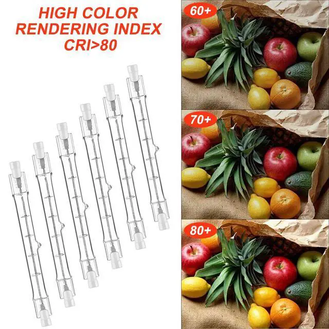 Alt view image 4 of 5 - 6 Pack R7S Halogen Bulb 118mm 400W 2700K Warm White