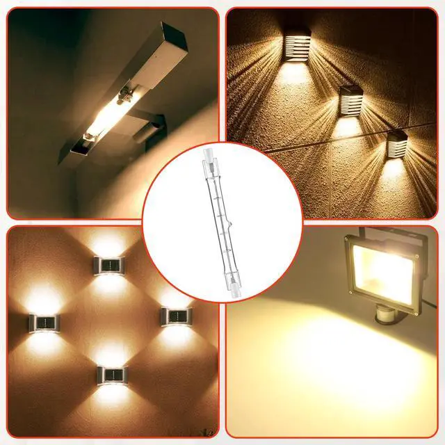 Alt view image 5 of 5 - 6 Pack R7S Halogen Bulb 118mm 400W 2700K Warm White