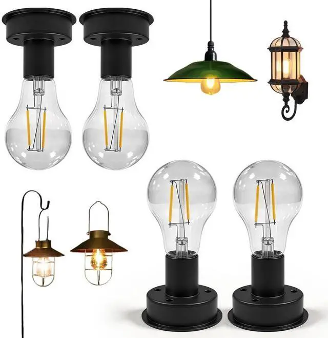Main image of 4 Pack Solar Light Bulbs 8.5cm Solar Bulb Lights