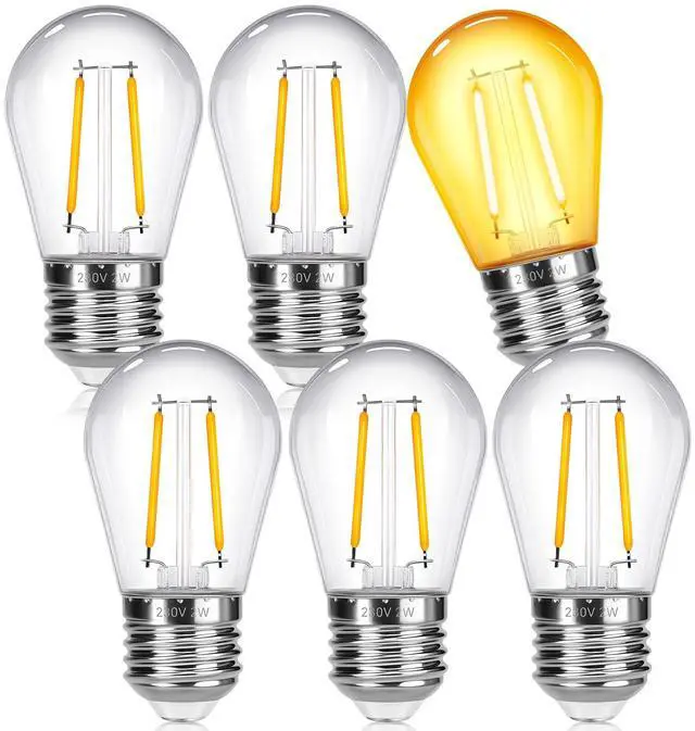 Main image of Outdoor String Light Replacement Bulbs 2W E27 S14 220V