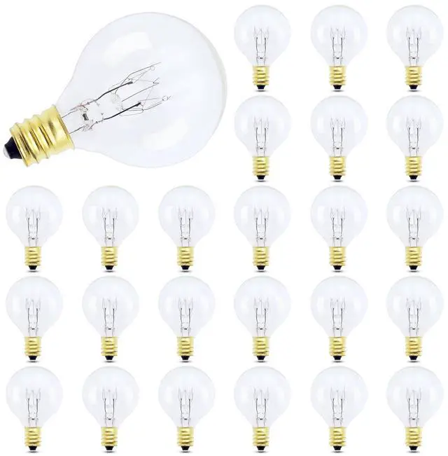 Main image of 25-Pack G40 Replacement Bulbs 7W G40 Globe Bulbs