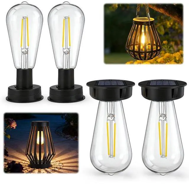 Main image of 4 Pack Solar Light Bulbs 7cm/2.7inch Solar Light Replacement Top