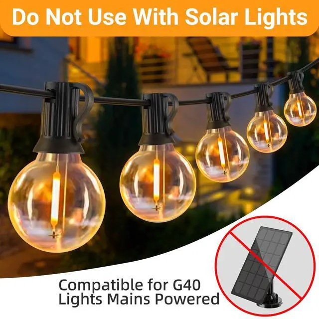 Alt view image 5 of 5 - 25 Pack G40 1W Outdoor LED Bulbs