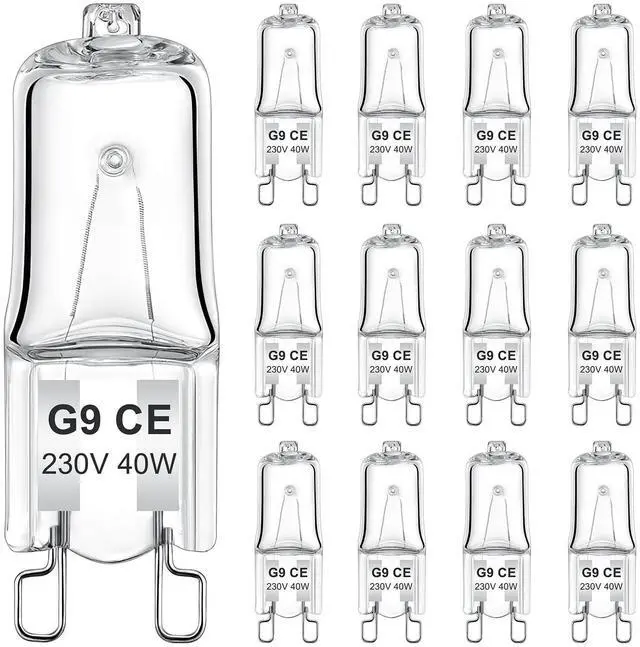Main image of G9 Halogen Bulbs 40W - Bright Light Bulbs (Pack of 12)