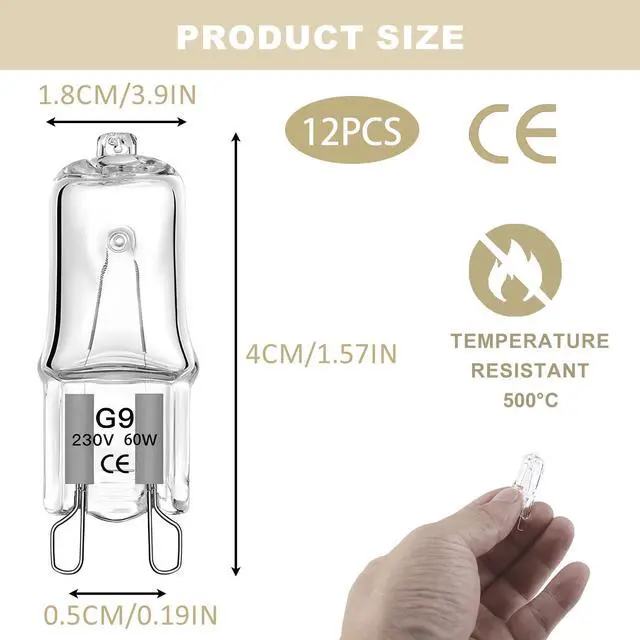 Alt view image 2 of 5 - G9 LED Halogen Replacement Bulbs 40W/60W Equivalent