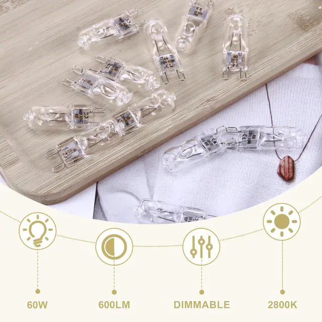 Alt view image 4 of 5 - G9 LED Halogen Replacement Bulbs 40W/60W Equivalent