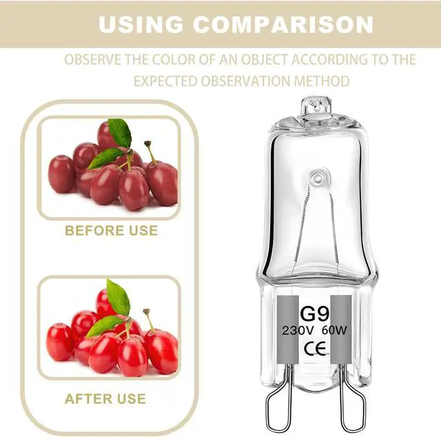 Alt view image 5 of 5 - G9 LED Halogen Replacement Bulbs 40W/60W Equivalent
