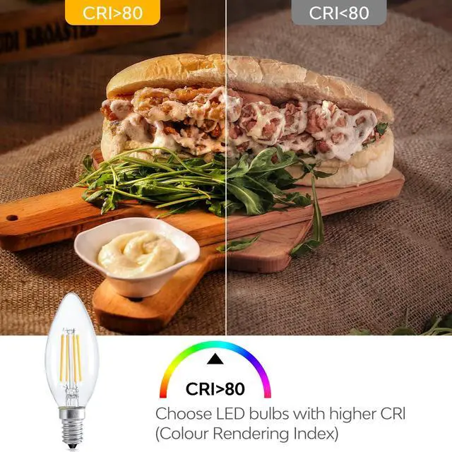 Alt view image 4 of 5 - E14 LED Candle Light Bulbs Dimmable Small Screw Light Bulb