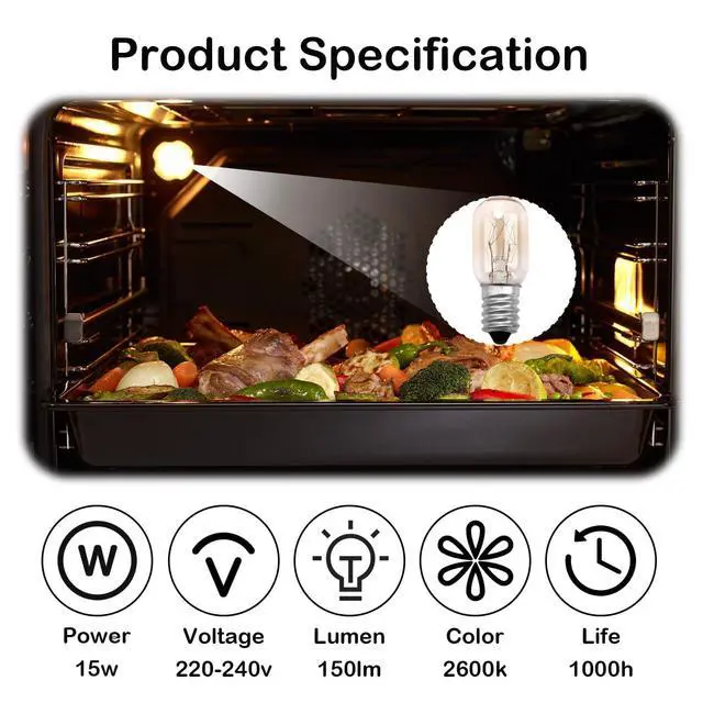 Alt view image 2 of 5 - 15W E14 Screw Salt Lamp Bulbs 5Pcs