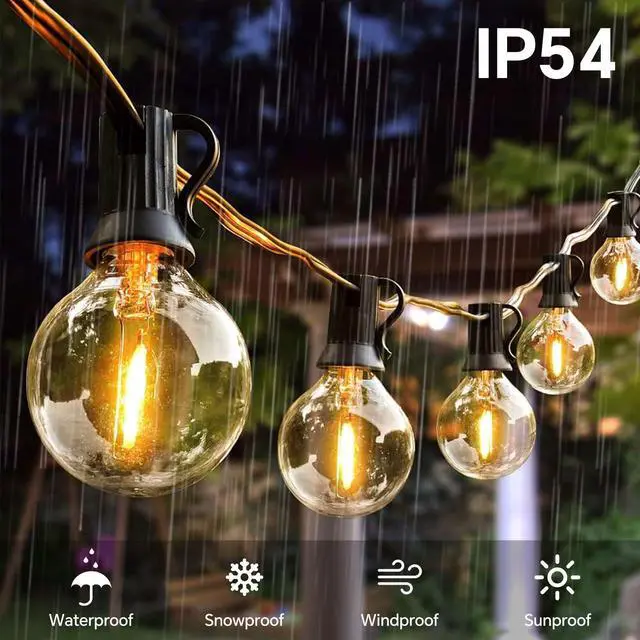 Alt view image 4 of 5 - 10 Pack G40 1W LED Bulbs Outdoor 220V