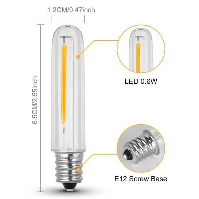 Alt view image 2 of 5 - 6Pack S14 LED Light Bulb Screw in