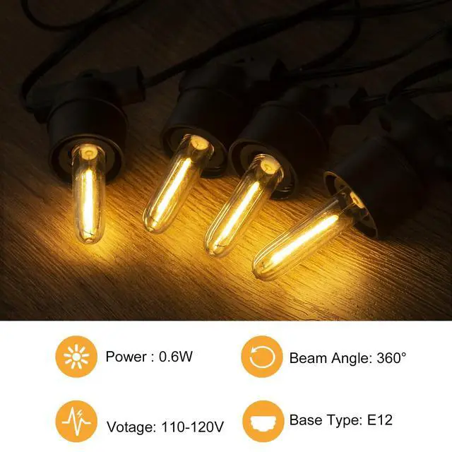 Alt view image 5 of 5 - 6Pack S14 LED Light Bulb Screw in