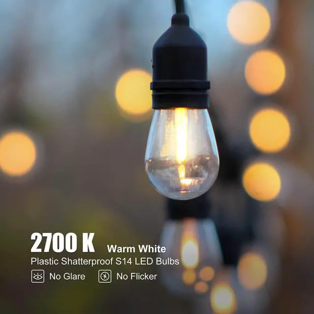 Alt view image 4 of 5 - 6Pack S14 LED Light Bulb Plug in
