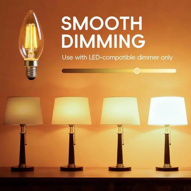 Alt view image 5 of 5 - E14 LED Candle Light Bulbs Dimmable