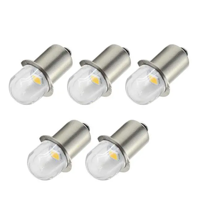 Alt view image 5 of 5 - Upgrade LED Flashlight Bulbs P13.5S Base Socket White LED Bulbs