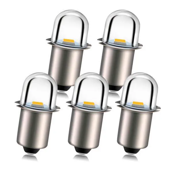 Alt view image 4 of 5 - Upgrade LED Flashlight Bulbs P13.5S Base Socket White LED Bulbs